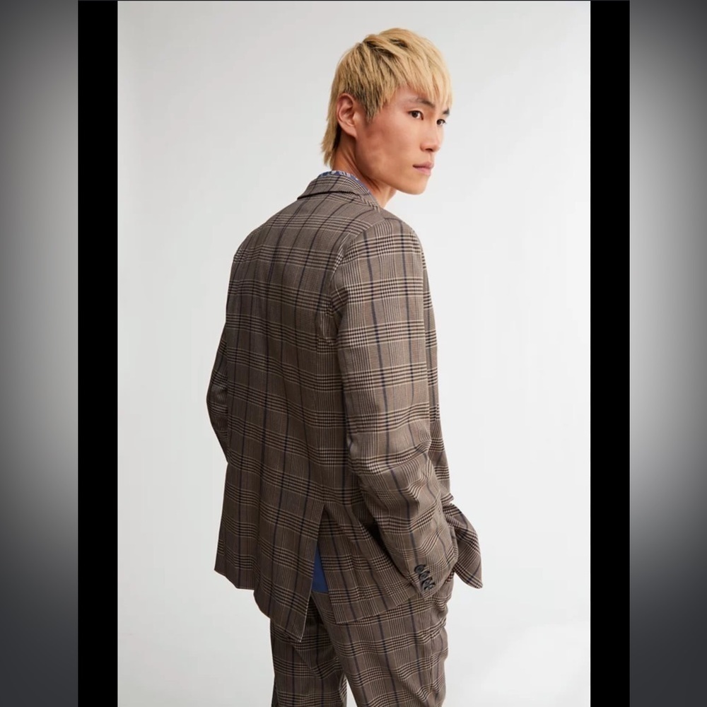 BOBBLEHAUS Plaid Suit Jacket - Picture 2 of 5